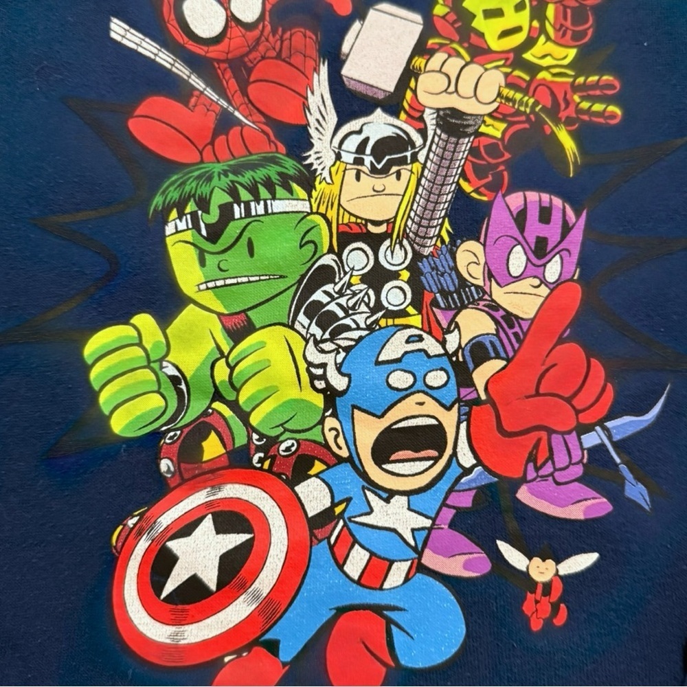 Marvel Avengers Long Sleeve Navy Sweatshirt Mad Engine Size Small May 2021 - Picture 2 of 7